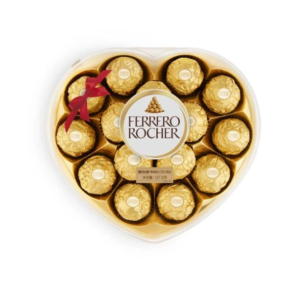 费列罗榛果威化巧克力15粒心型装 187.5g/盒