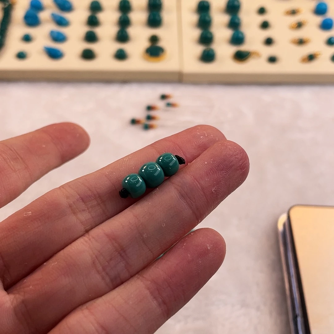 小***啊绿松石未镶嵌耳饰