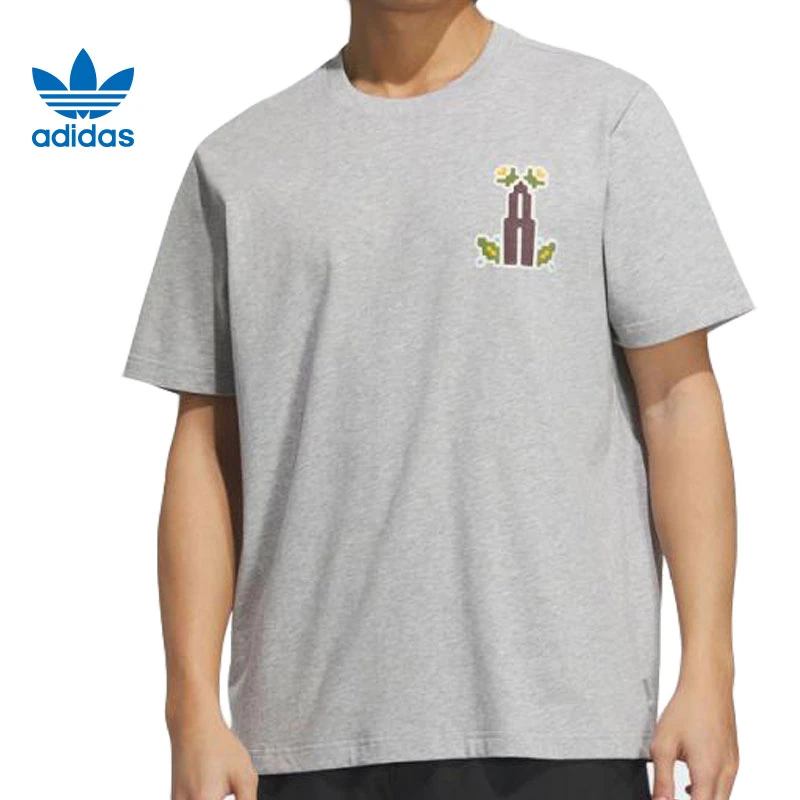 【流光风】adidas阿迪达斯三叶草男子运动休闲短袖T恤KD1847