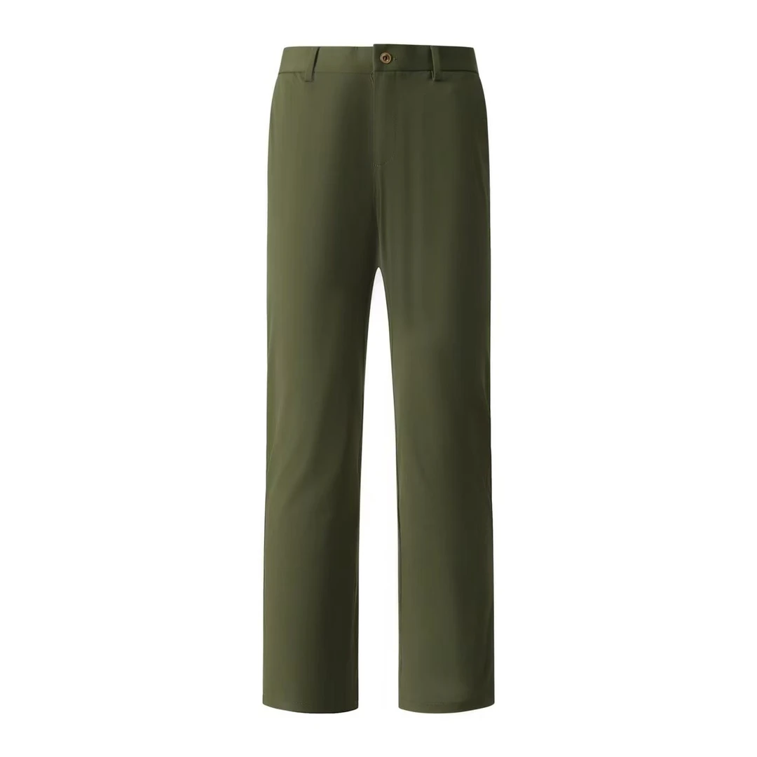 高端定制夏季薄款冰丝免熨烫抗皱弹力四防丝滑总裁休闲裤西裤