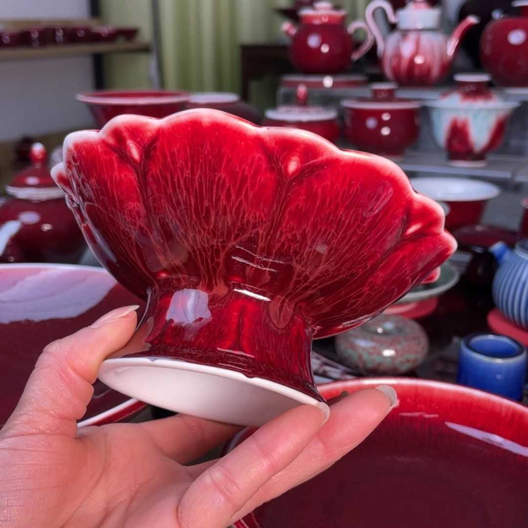 峰***隆景德镇原矿釉果盘