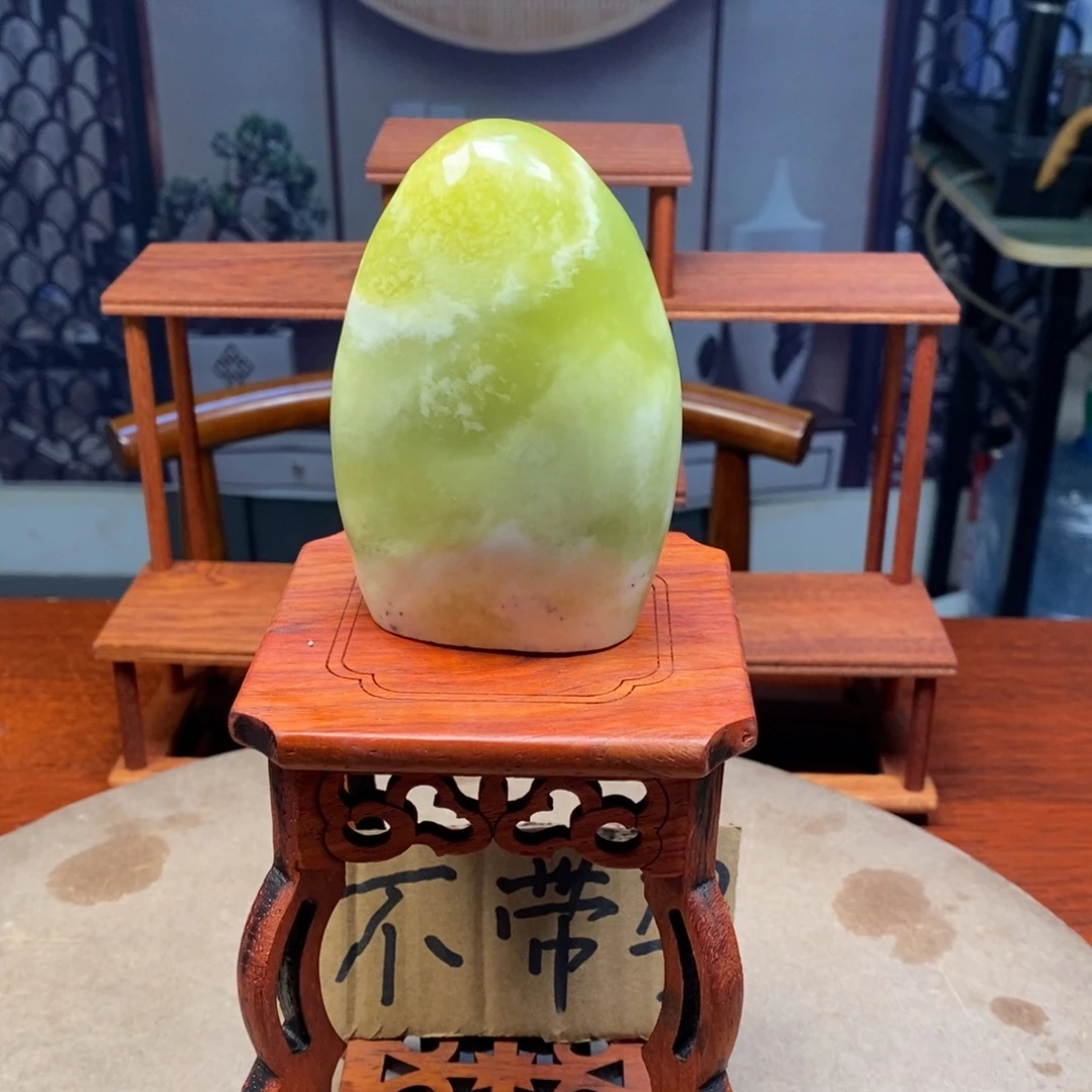 我***火玉岫岩精品原石摆件