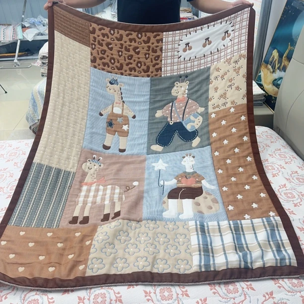 田园风盖毯透气柔软单人