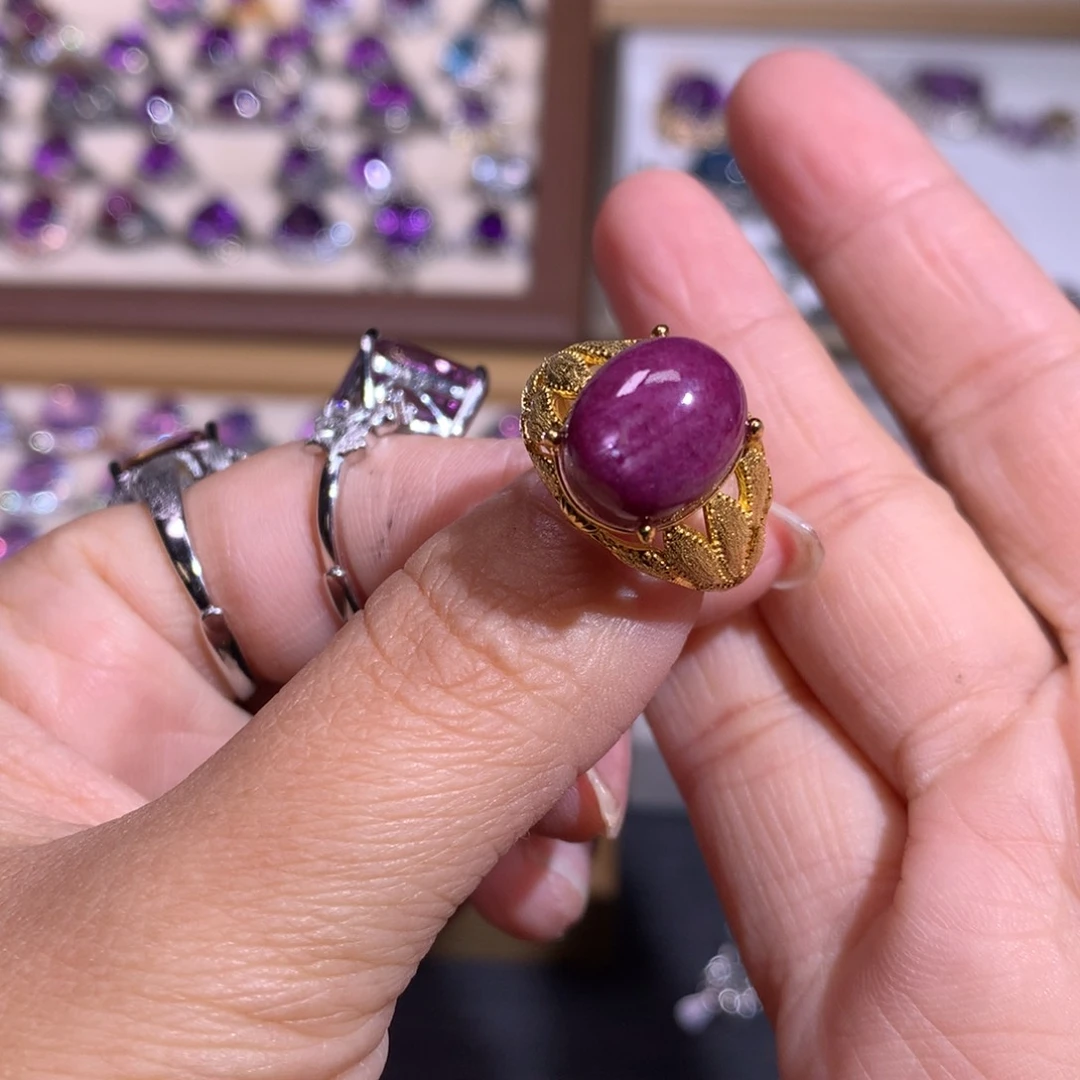 【闪购商品】水晶戒指银S925镶嵌三*戒指