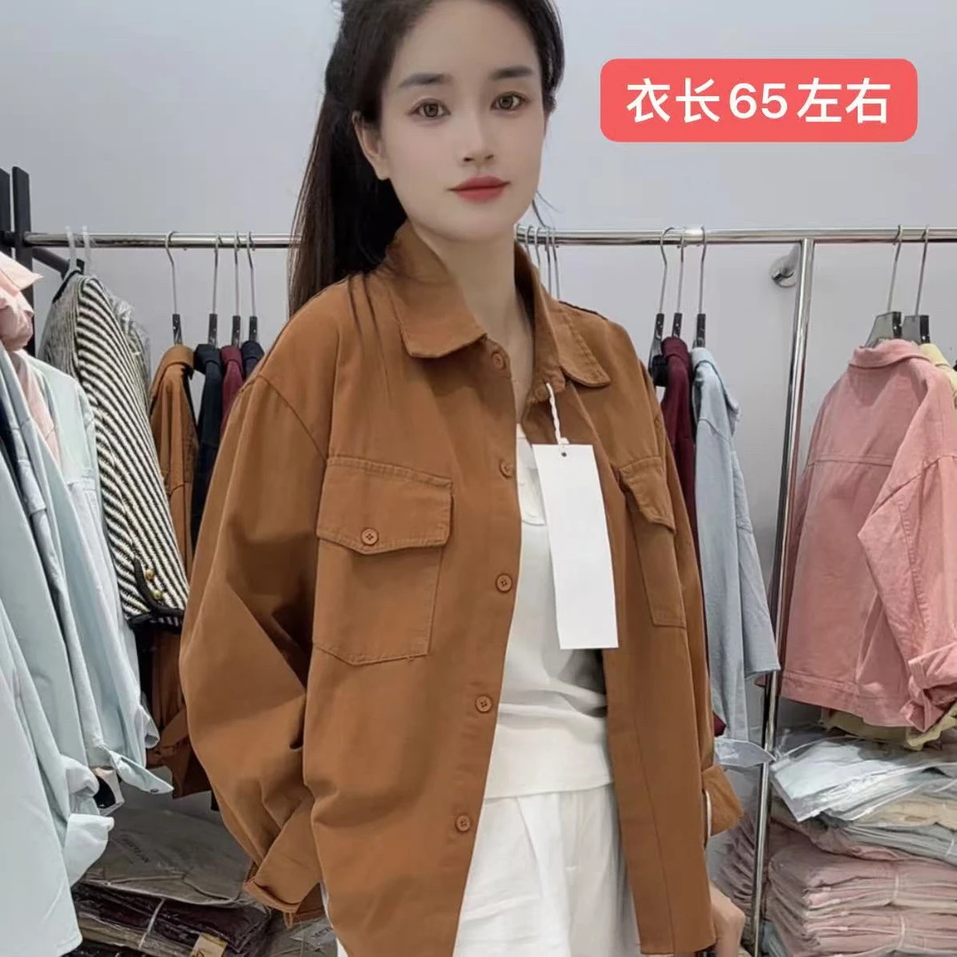 米粒家8802小个子加厚磨毛外套百搭显瘦