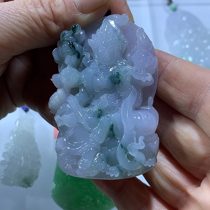 翡翠未镶嵌颈饰天然翡翠A货吊坠