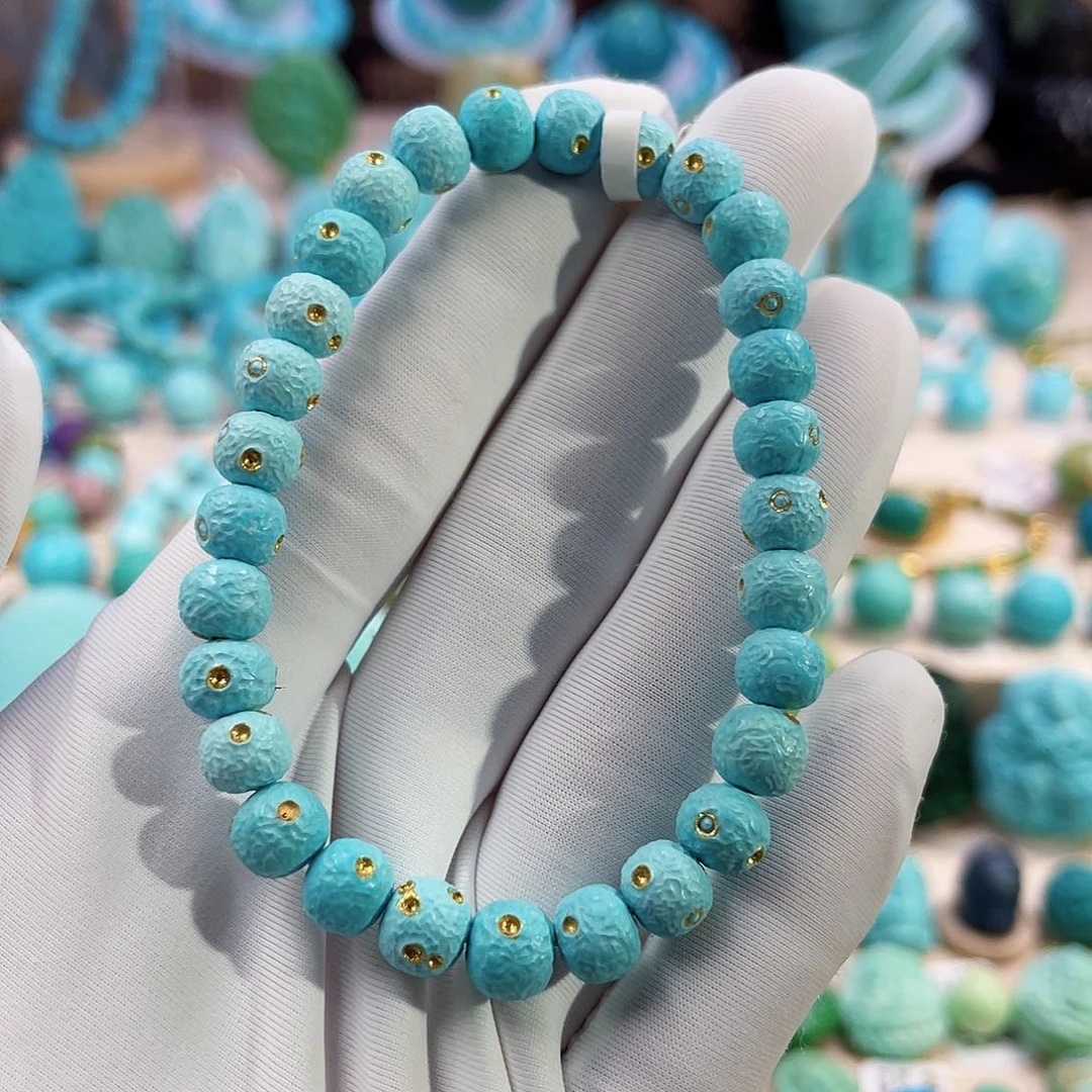 绿松石珠宝奇石未镶嵌