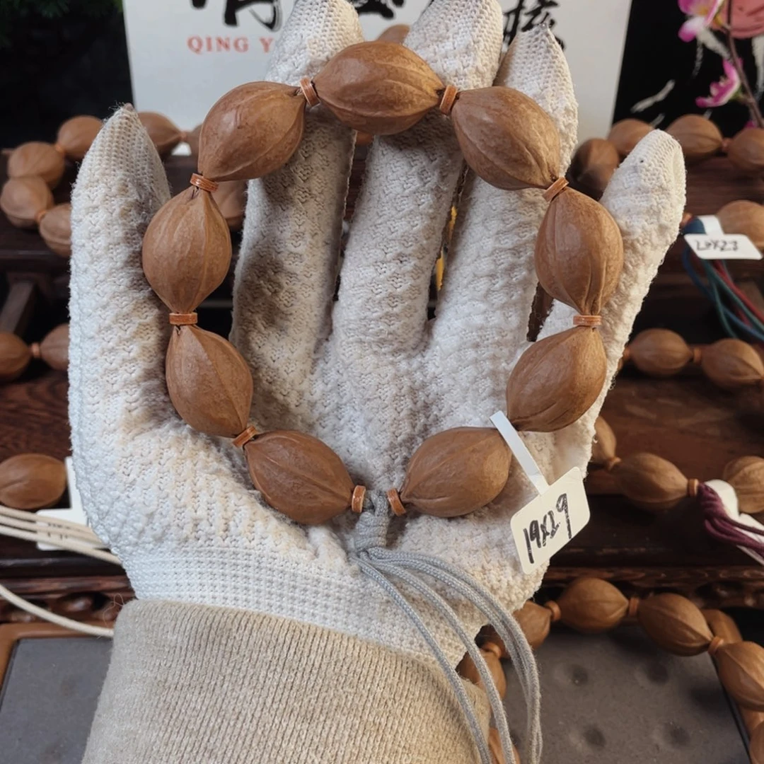 谢***植橄榄核手串原生态梅林铁核19*29