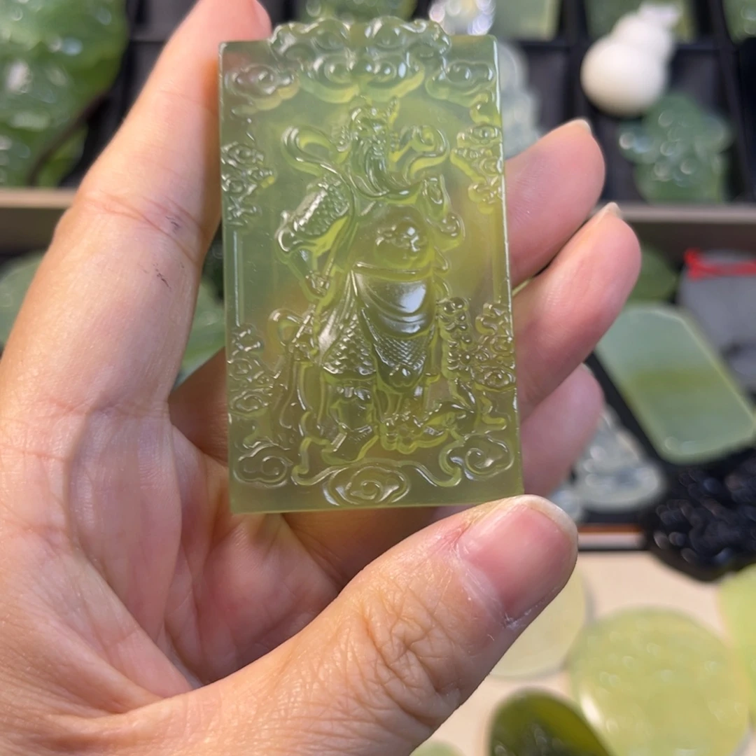 蛇纹石玉未镶嵌吊坠(不含链)