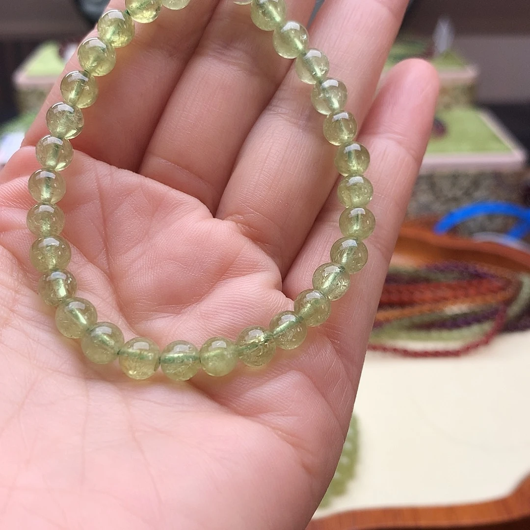 石榴石手链未镶嵌手串6.3