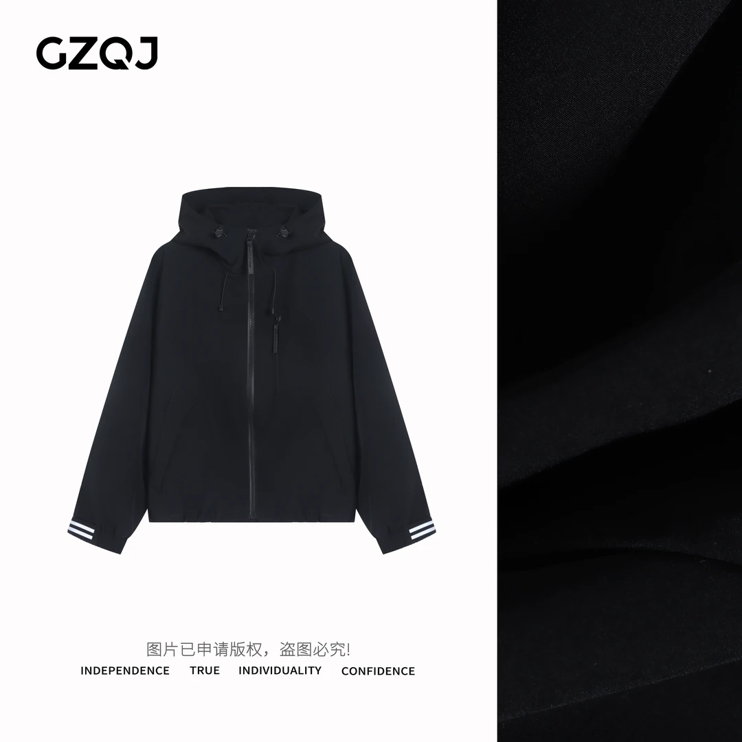 老琴私服【探险家】时尚休闲设计感长袖户外冲锋衣外套上衣女春7804