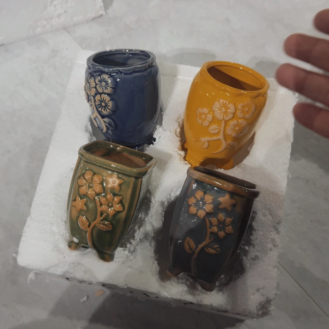 紫砂花盆粗陶盆 呀