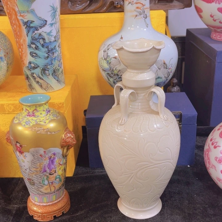 摆件摆件瓷板画紫砂壶