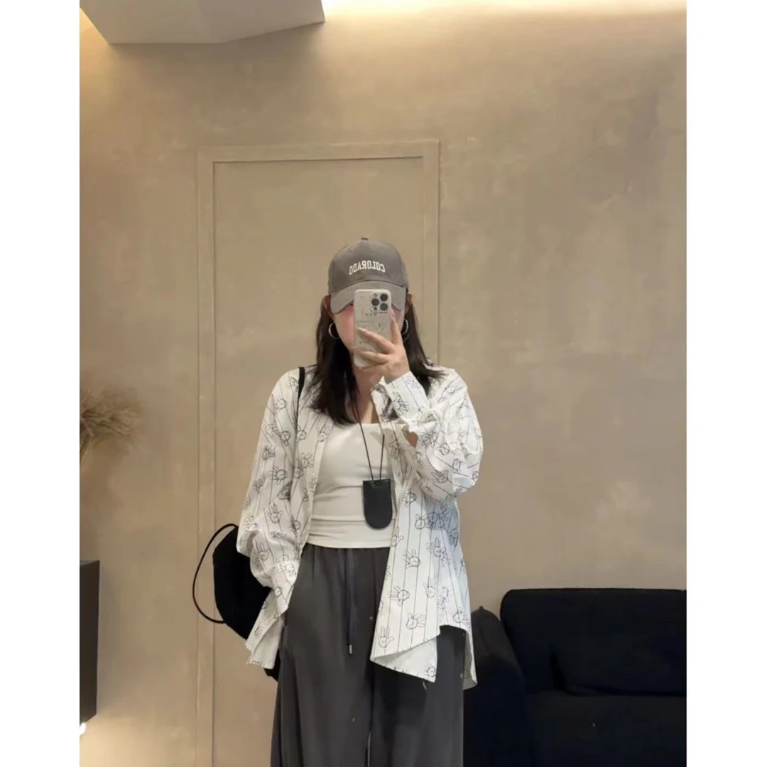 晶咕【威尼幻想】童趣印花两个版本短袖衬衫衬衣长袖短袖时尚