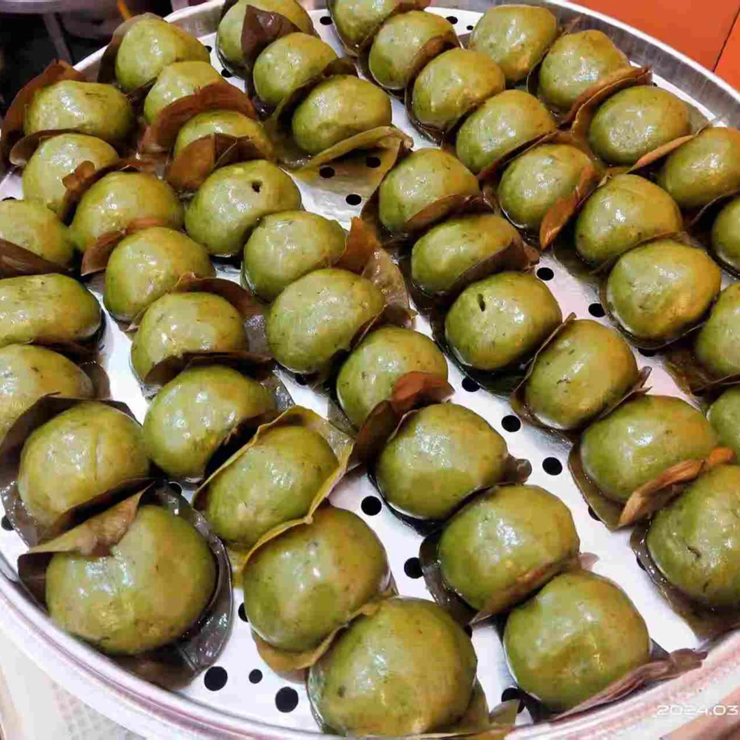 翡翠叶儿粑手工艾叶馅猪儿粑糯米糍传统糕点网红零食糯叽叽团子