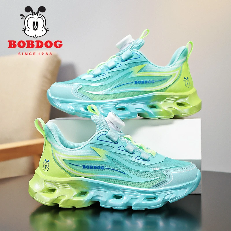 巴布豆童鞋男童运动鞋2025夏季新款透气网鞋中大童男孩儿童跑步鞋