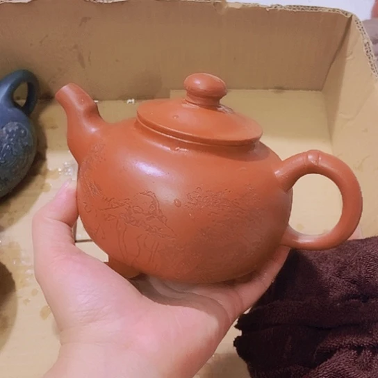 茶壶绿泥宜兴紫砂全手工制作工艺