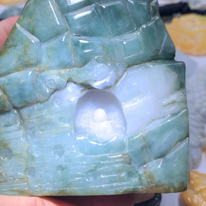 翡翠未镶嵌颈饰保真天然A货翡翠