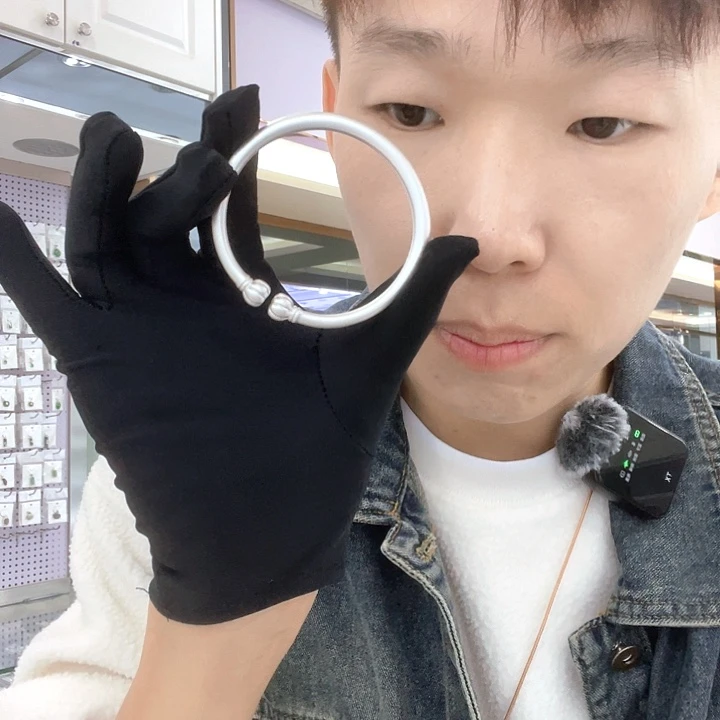 足银足银手镯足银