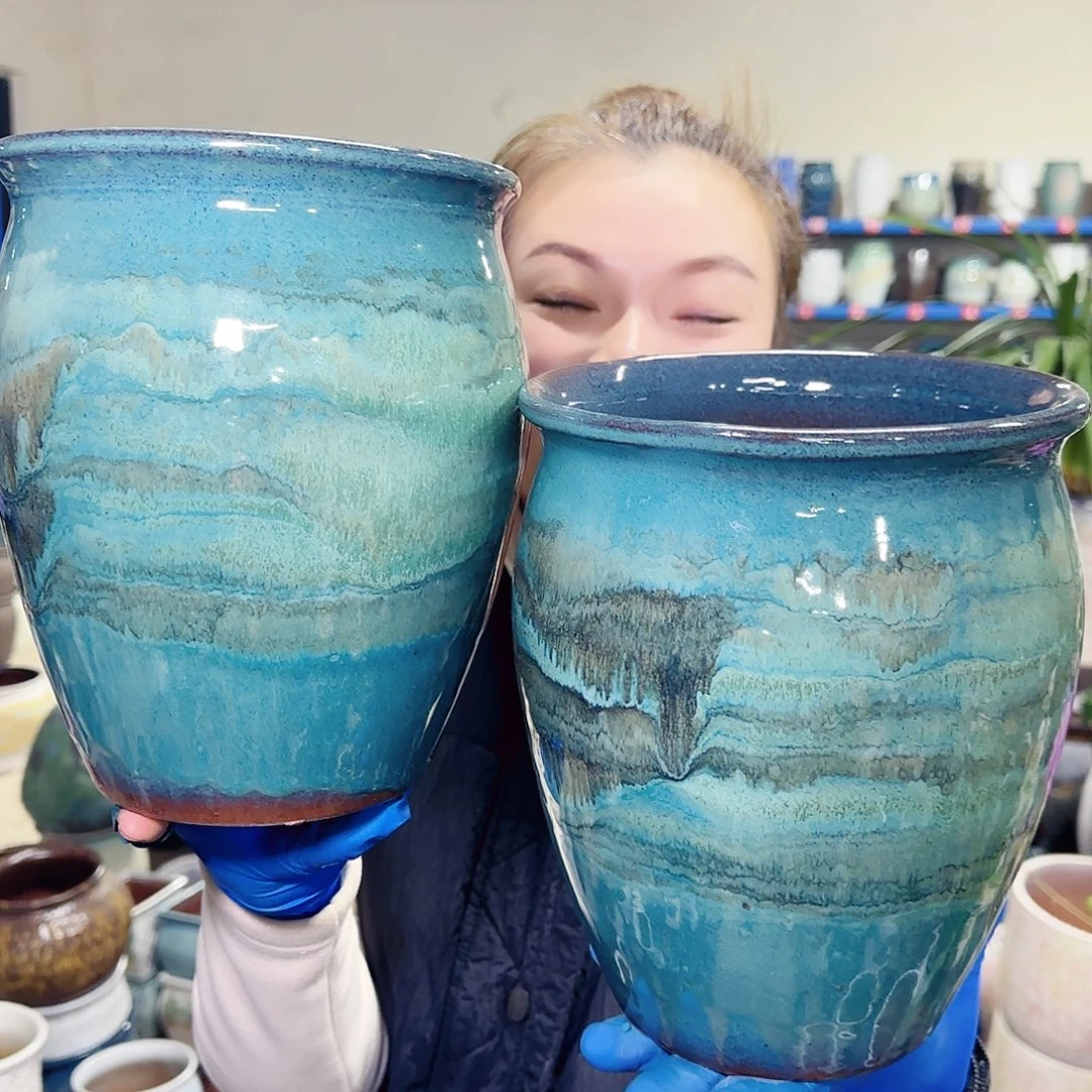 紫砂花盆高22口18