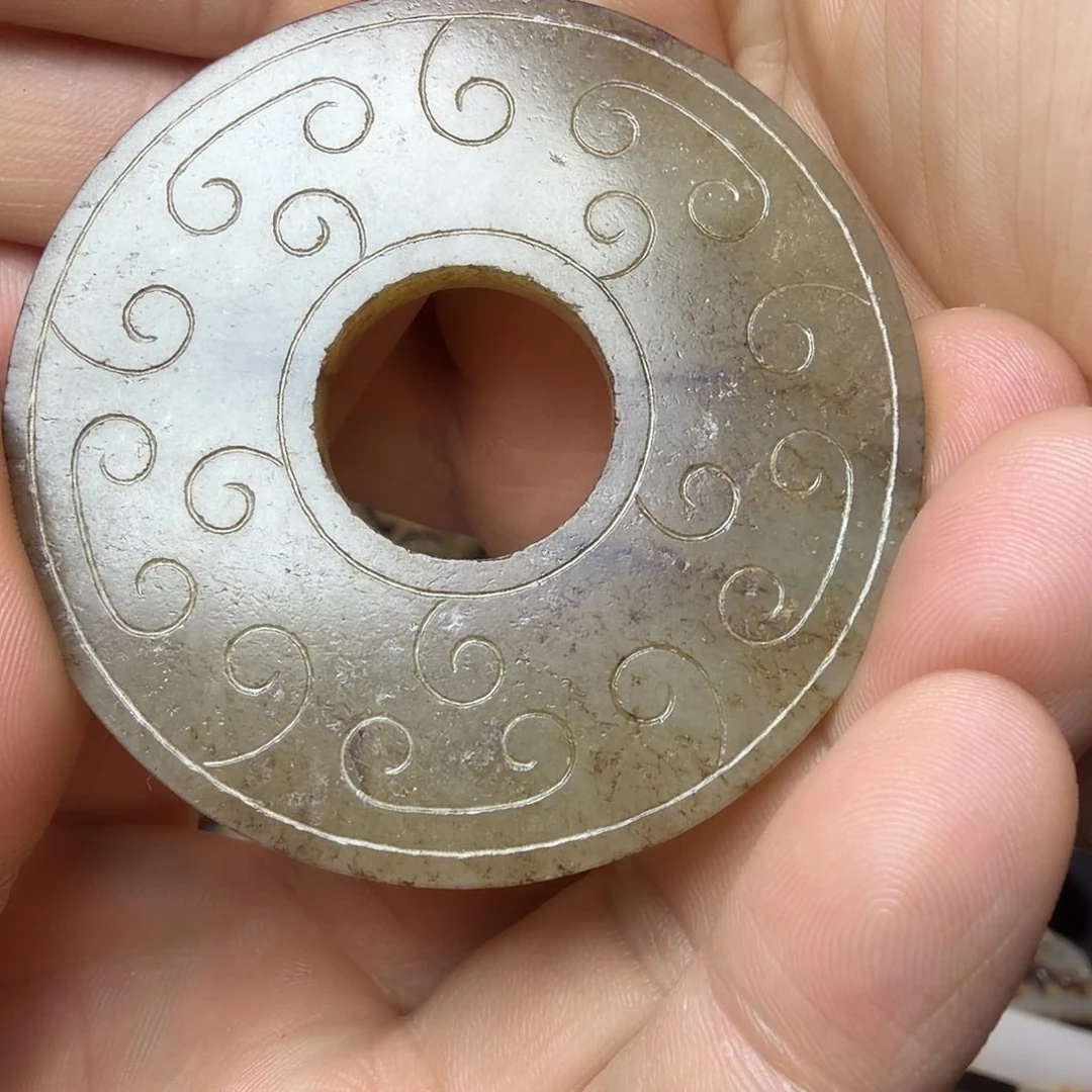 缠***盘和田玉未镶嵌车挂