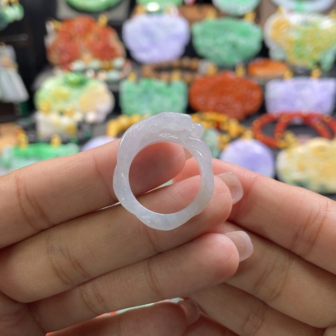 翡翠戒指未镶嵌代编织