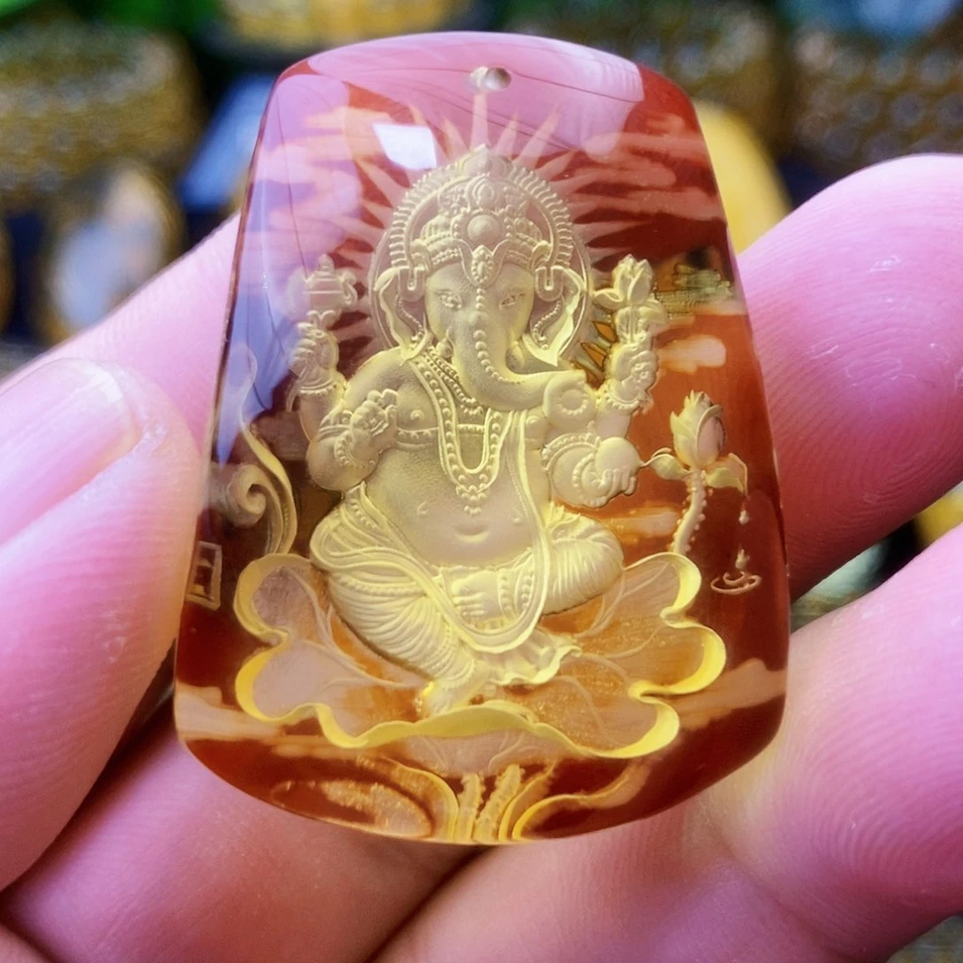 【闪购商品】金珀吊坠(不含链)未镶嵌