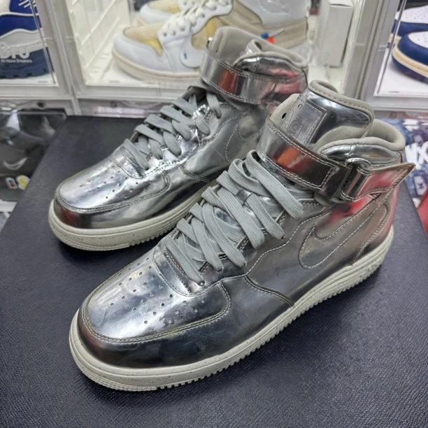 43码/NIKE 空军一号 银色 板鞋/全新原盒/0664