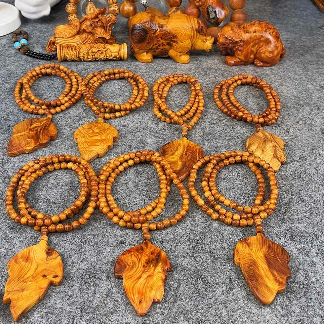 柏木（崖柏）发其一龙胆手工牌子+0.8规格108