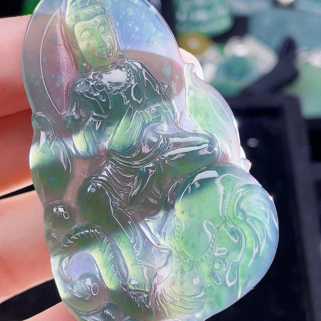 翡翠未镶嵌颈饰7，