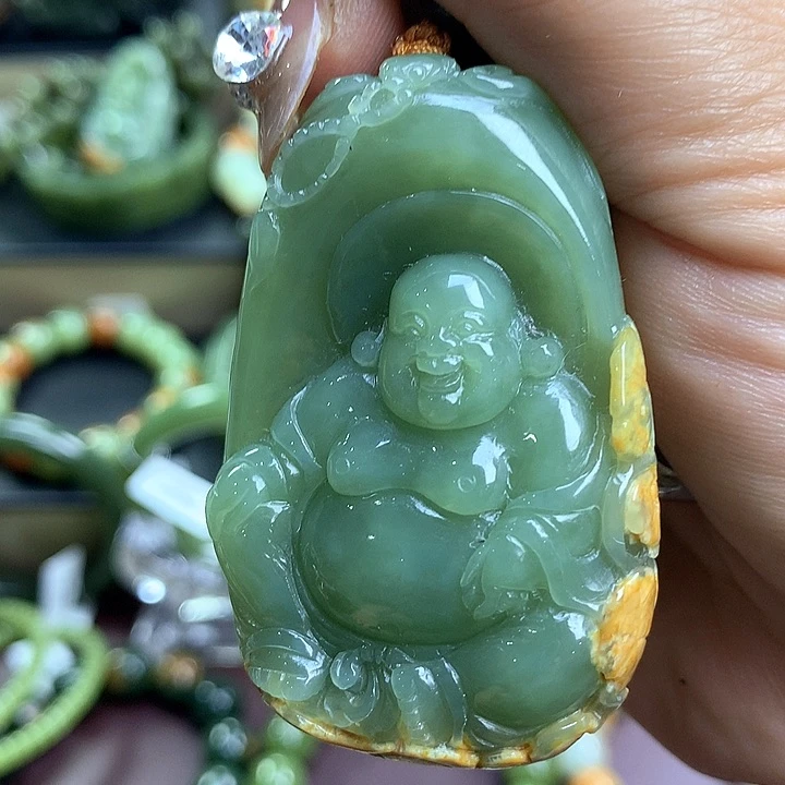 凯***哥透闪石质玉未镶嵌吊坠(不含链)