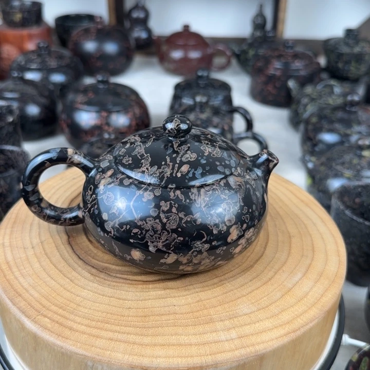 梅花玉紫金粉扁西施壶精品