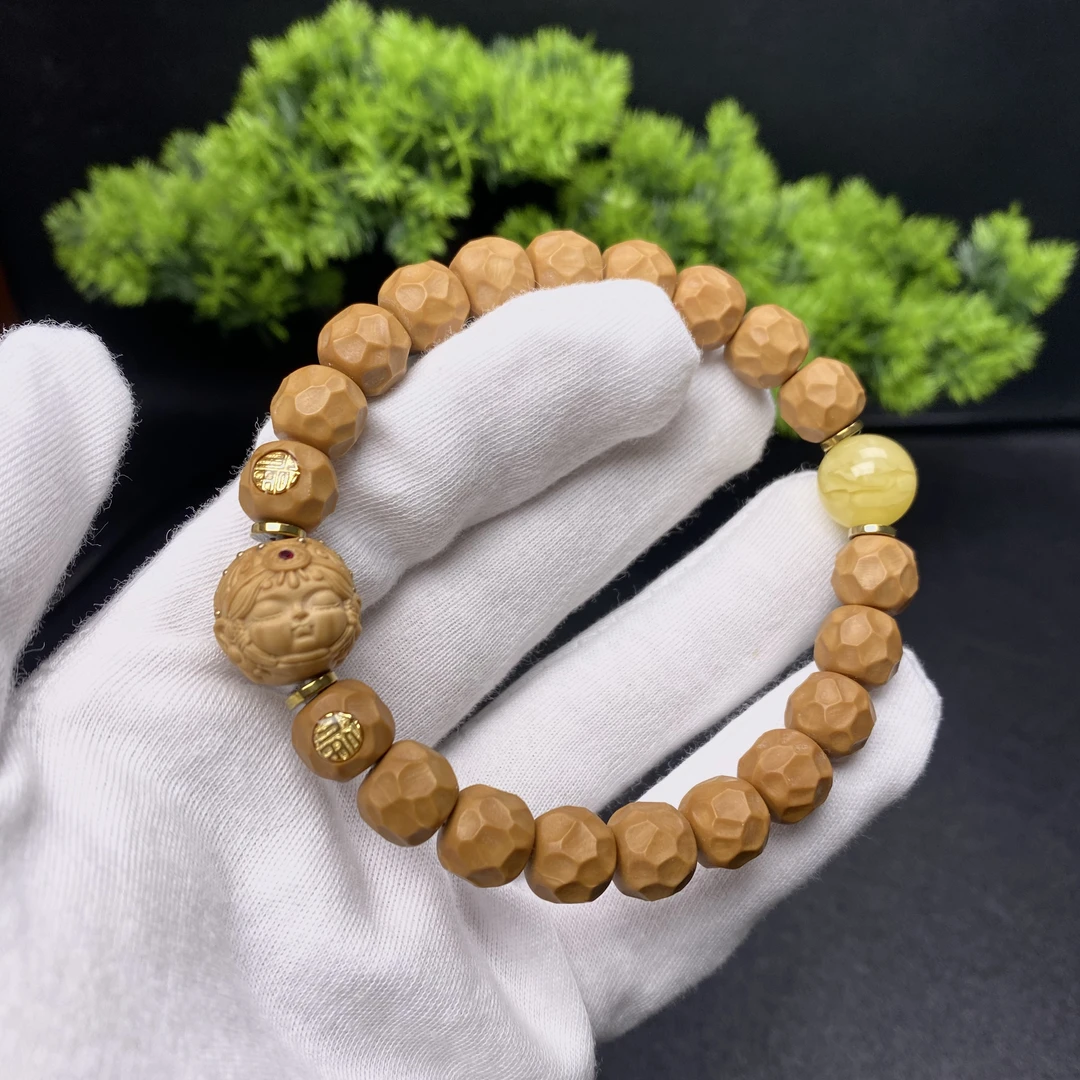 高端猴头手串无相搭配款单颗配饰原矿原皮原色全品猴头手串文玩