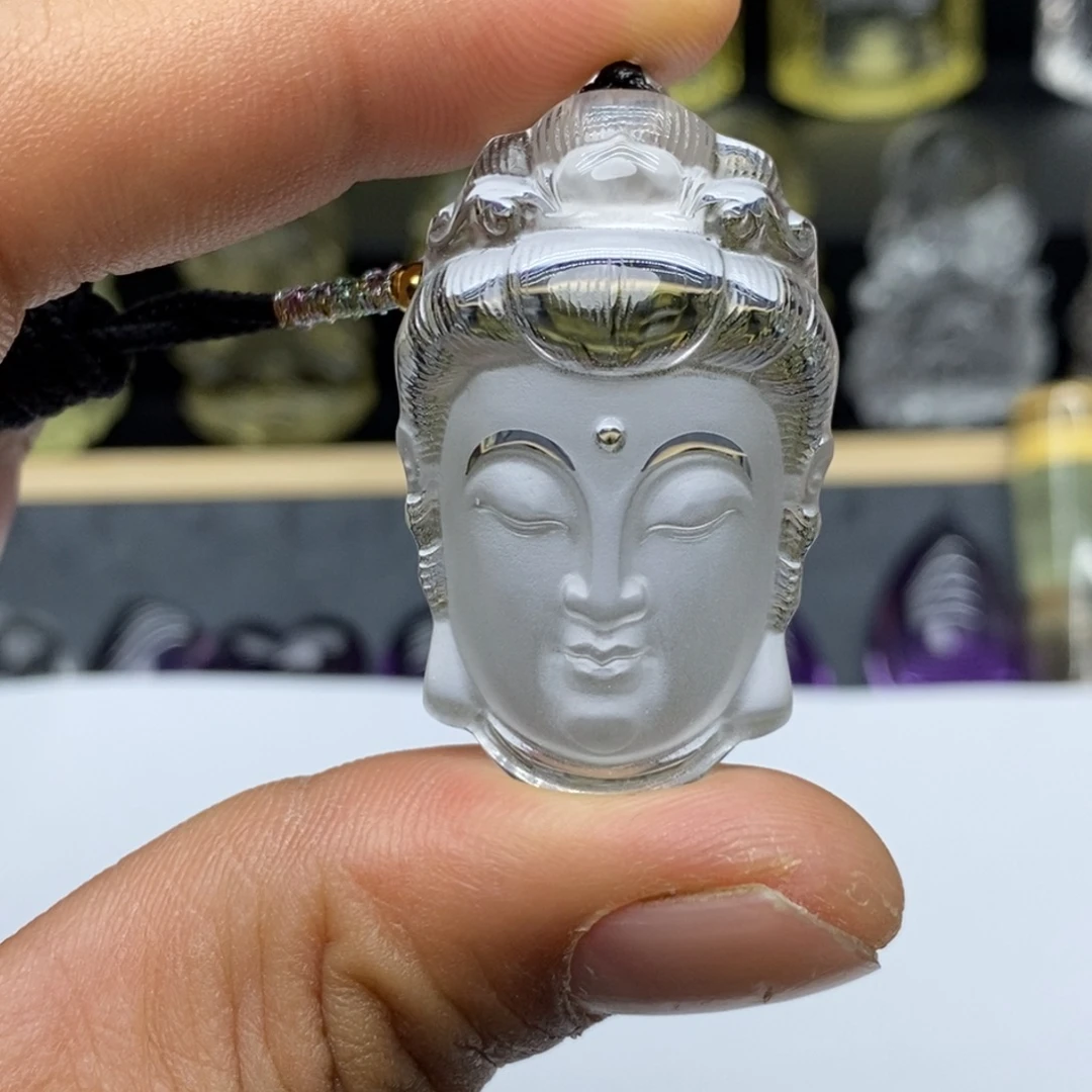 未镶嵌水晶颈饰白水吊坠