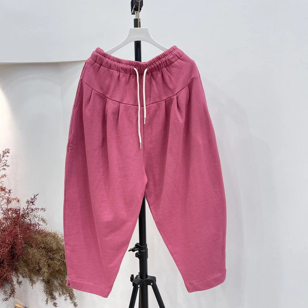 6058欧货爆款针织毛圈大版女裤