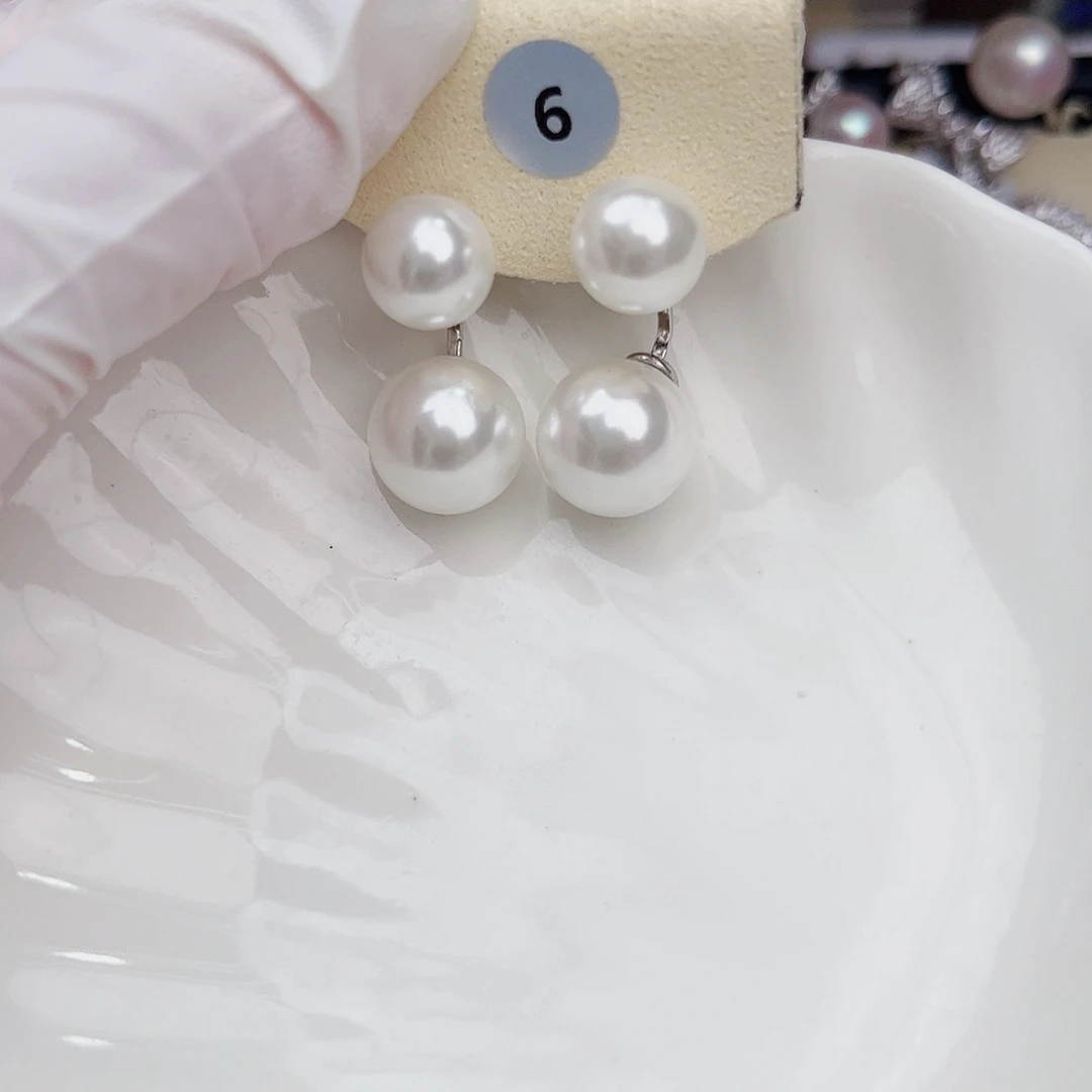 戒指银S925镶嵌淡水珍珠