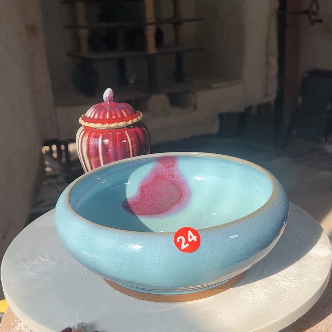 摆件郑家钧窑摆件微瑕