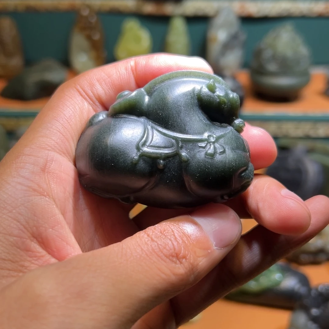 和田玉未镶嵌挂件