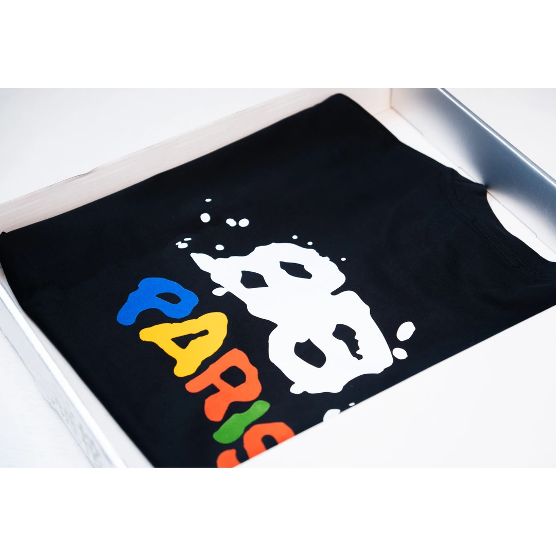 【BB家撞色字母】夏天重磅潮牌短袖圆领休闲T恤-coco-9184