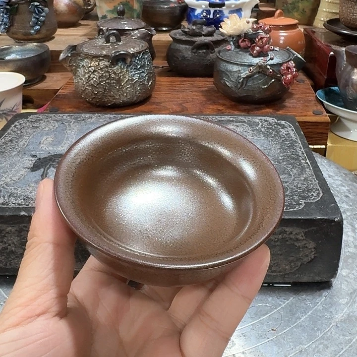 油滴盏杯一个。。品茗