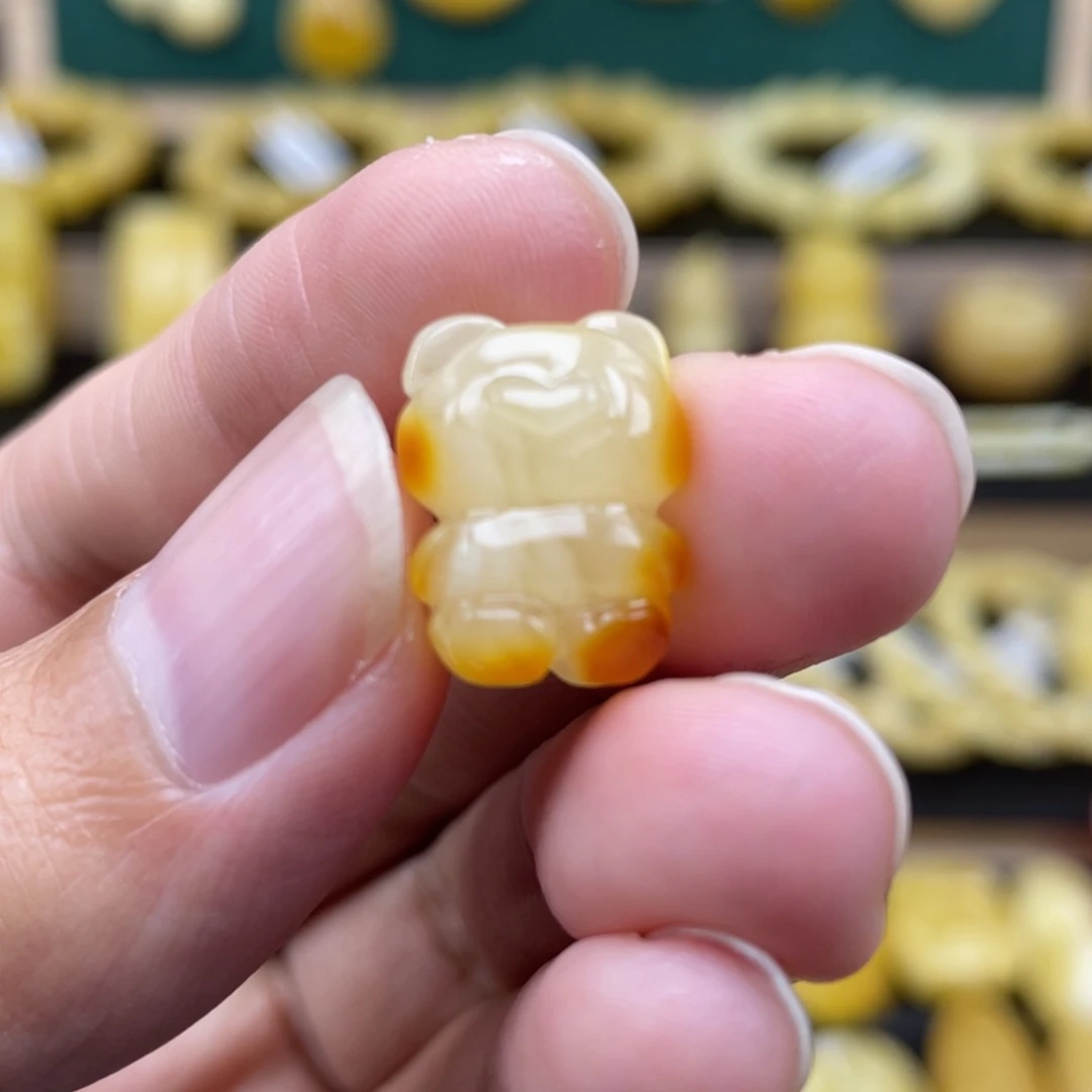 琥珀裸石未镶嵌琥珀蜜蜡