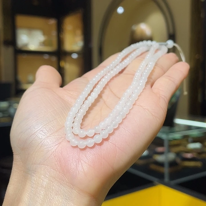 颈饰未镶嵌和田玉4mm+