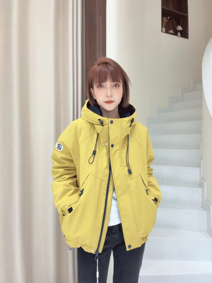 【MY SHAN】冬季新款加绒加厚休闲宽松显瘦保暖派克服85617