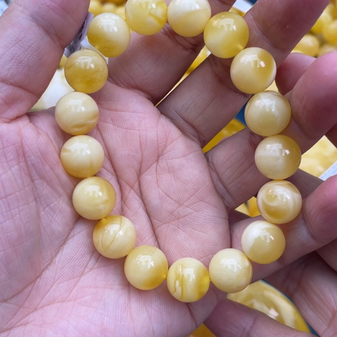 琥珀裸石未镶嵌琥珀蜜蜡11m m