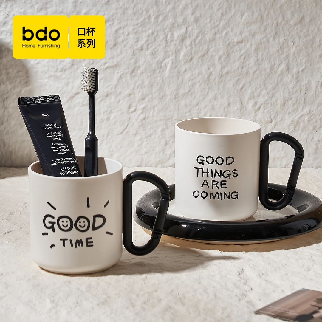 2025新款创意轻奢高级感漱口杯牙刷杯洗漱杯家用情侣牙具牙缸牙杯