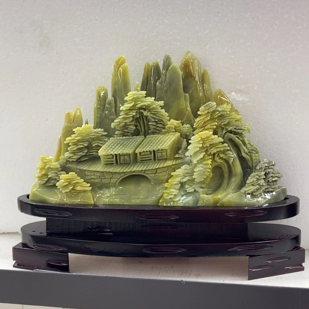 【闪购商品】蛇纹石玉（覆膜）珠宝奇石未镶嵌