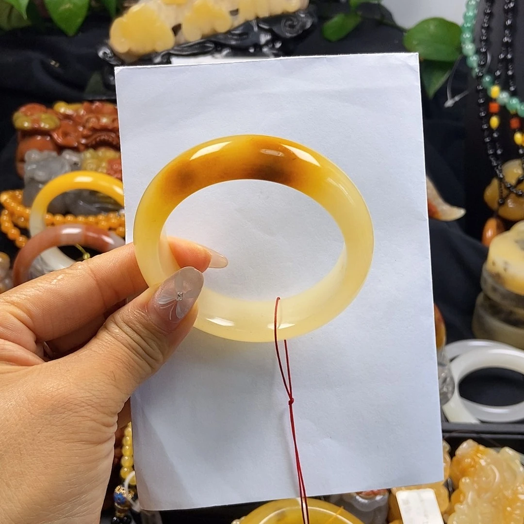 *****石英质玉（黄龙玉）未镶嵌手镯阳阳