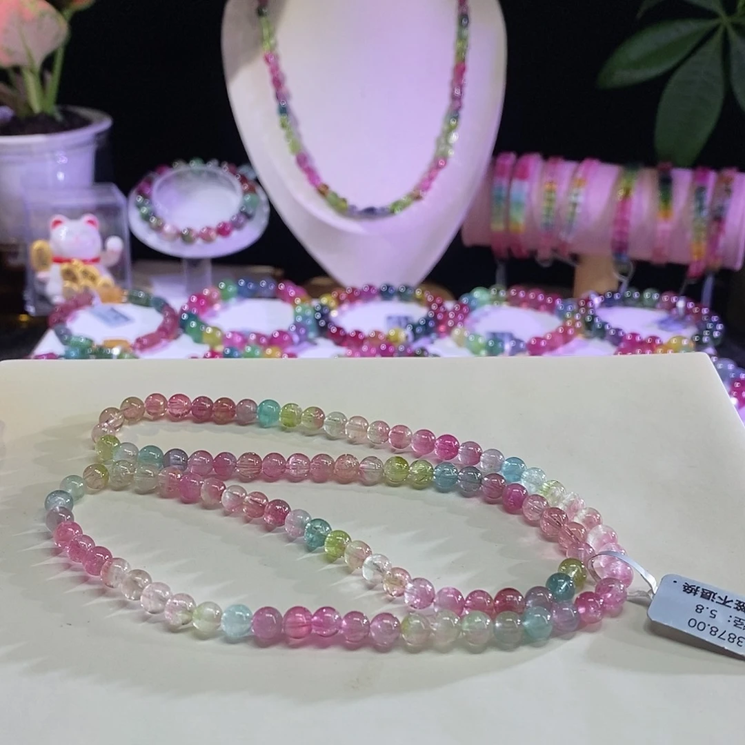 未镶嵌手链碧玺西瓜