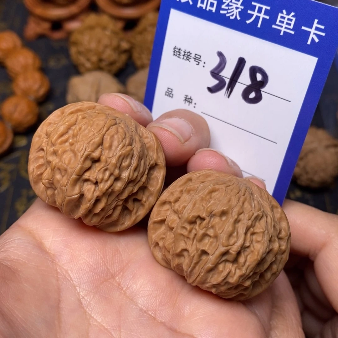 文玩核桃把件正磨全品36。 318