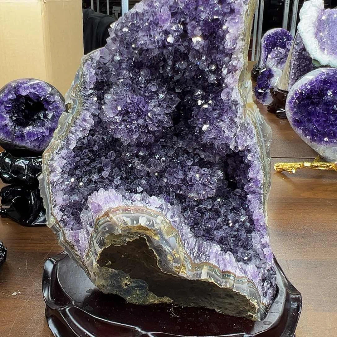 紫晶摆件未镶嵌晶体